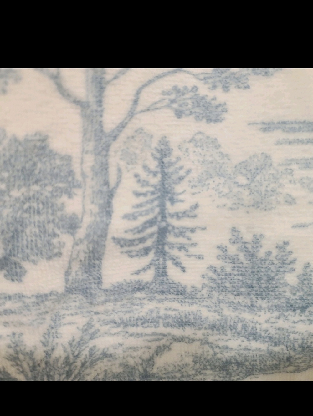 6pc Martha Stewart Blue Toile Velour Bath Hand Tip Towel Set 100% Cotton NEW - Picture 12 of 16